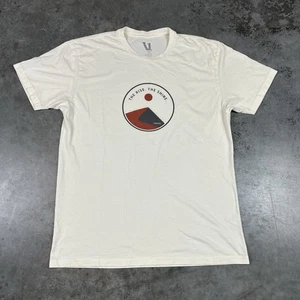 Camiseta Vuori Para Hombre Grande Blanca Logo Gimnasio Usada - Imagen 1 de 16