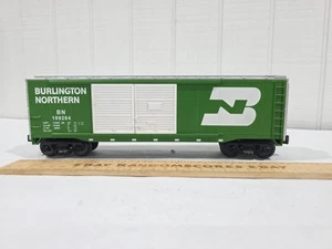 MTH 30-7456 Rail King Burlington Northern 40 Double Door Box Car BN O-27 NO Box  - Picture 1 of 10