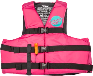 NYLON FLOTATION VEST NEON PINK/TEAL 3X - Picture 1 of 1