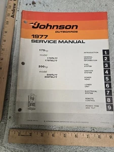 Johnson fuerabordas manual de servicio, 1977, 175 200 HP modelos caballos de fuerza - Imagen 1 de 1