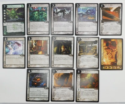 RARE - CALL OF CTHULHU CCG COMPLETE SERIES ONE PROMO SET 13 CARDS 2004 FFG LCG - Image 1 of 4