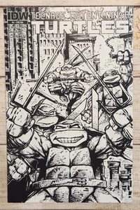 TEENAGE MUTANT NINJA TURTLES #4 (IDW 2011) 1:10 KEVIN EASTMAN RI VARIANT NM/NM- - Picture 1 of 3