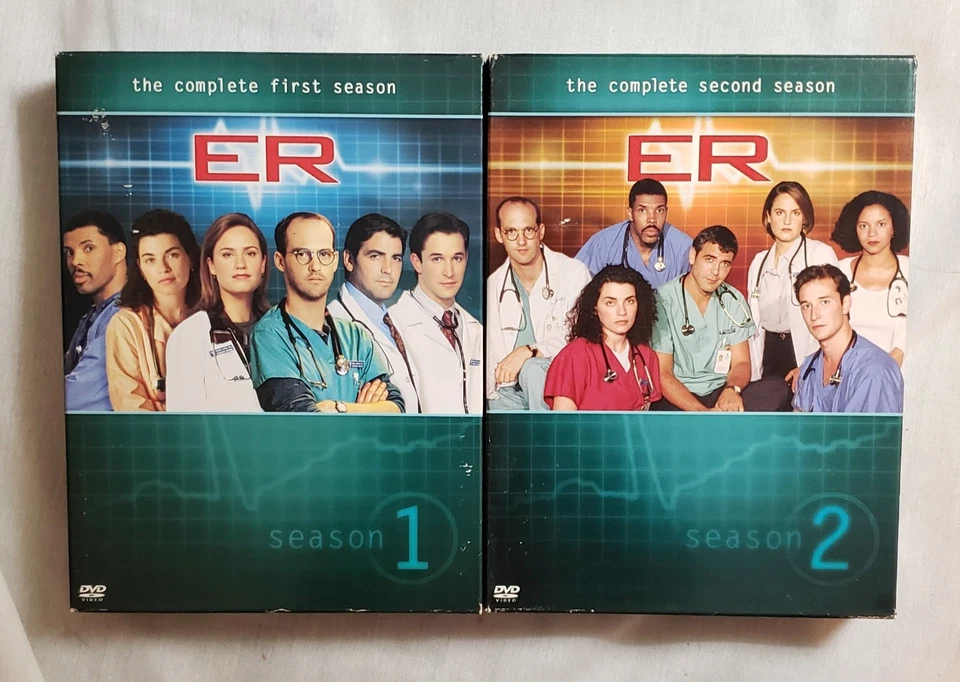 ER DVD Complete Seasons 1 2 TV Series Doctor Show Popular 1-2 Clean 1994-1996 NR - Image 1 of 4