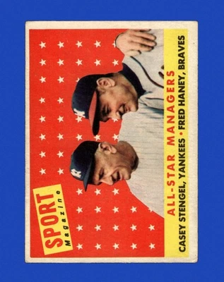 1958 Topps Set-Break #475 All-Star Managers VG-VGEX *GMCARDS* - Imagem 1 de 2