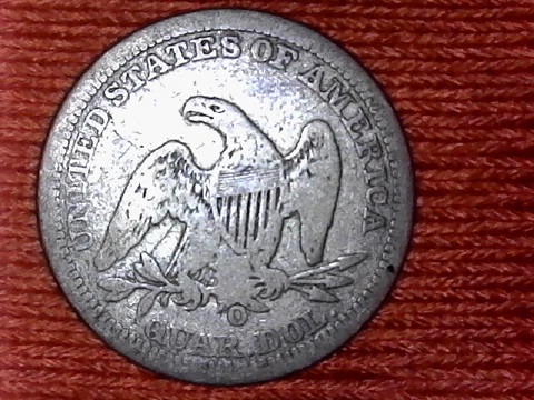 1844 O Reverse of 1843 O Large O TOP 25 Quarter Variety LDS State *R6+ Cover