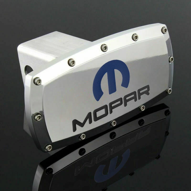 Mopar Tow Hitch Cover Plug Cap 2" Trailer Receive Engraved Billet Allen Bolt - Image 1 of 4