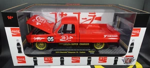 M2 Machines Coca-Cola Japan 1973 Chevrolet Cheyenne 10 Custom Red/Black 1/24 - Picture 1 of 4