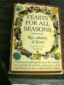 Vintage Feasts for All Seasons Cook Book de Groot HC GC DJ Book Club ed 1966 - Imagen 1 de 7