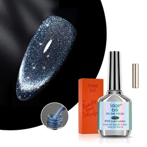 Cat Eye Gel Nail Polish Set with Rhinestone 15ml, Magnetic Wand, 28 Days - Picture 1 of 7