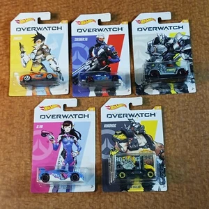Hot Wheels 2019 Over Watch Hot Wheels Cars Complete Set Of 5 - Picture 1 of 3