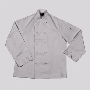 NWT Lot of 6 NEW Pinnacle HD White Chef Jacket/Coat Size 42/M Long Sleeve NEW - Picture 1 of 4