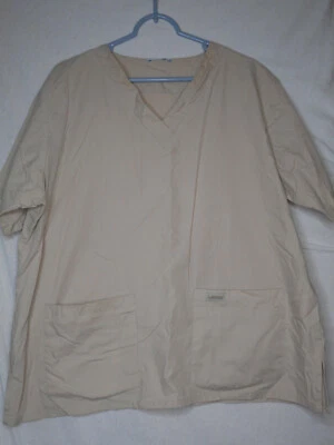 Sólido Unisex Beige/Tostado/Caqui Blusa Médica Laudau Foto 1 de 4