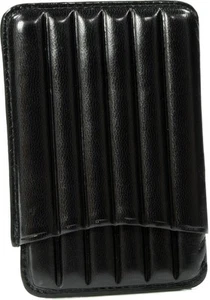 MARTIN WESS SCHWARZ RINDSLEDER/ZIEGENLEDER 6 ZIGARILLO HÜLLE * NEU* - Bild 1 von 3