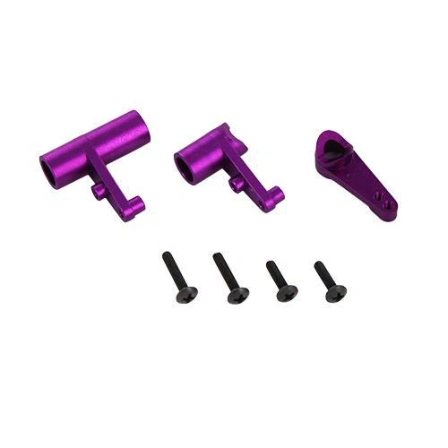 Redcat Racing 102057 Aluminum Servo Saver and Bell Crank Set Purple Part 102057 - Image 1 of 1
