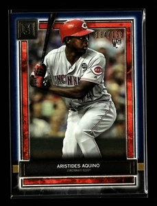 2020 TOPPS MUSEUM COLLECTION #28 ARISTIDES AQUINO ROOKIE RC REDS SAPPHIRE /150 - Picture 1 of 2