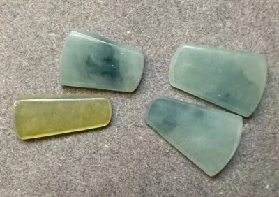 Natural Burma Jadetie Jade Light Blue & Light Yellow Color Loose Gemstone - Image 1 of 4