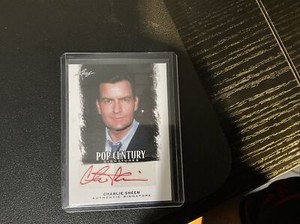 2012 Leaf Pop Century Charlie Sheen #BA-CS1 Auto