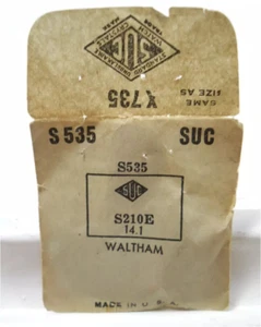 SUC S535 Watch Crystal Fit Waltham - 21.0 x 14.1 mm - Replacement / Repair - Picture 1 of 1