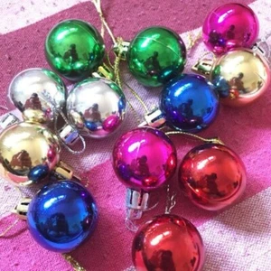 Mini Christmas Tree Artificial Star Ball Decor Tabletop Ornament Xmas 12 pack - Picture 1 of 4