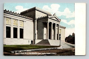 Deborah Cook sayles Public Library Pawtucket Rhode Island RI postcard unposted - Picture 1 of 2