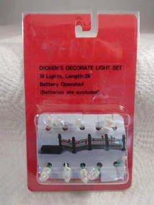 DICKEN'S DECORATE LIGHT SET 10 LUCI, LUNGHEZZA 28" A BATTERIA - Foto 1 di 1