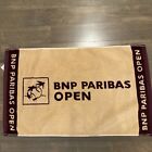 2024 BNP Paribas Open Indian Wells Tennis Towel Deep Red & Beige/Nude 16” X 26”