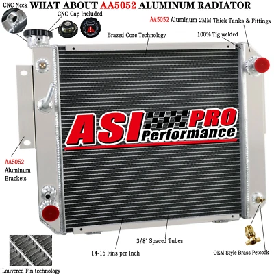 Radiador de aluminio de 3 filas para carretilla elevadora Hyster Yale H25XM H35XM 9124956013 Foto 1 de 4