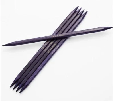 KnitPro J'Adore Cubics Nadelspiel Strumpfnadeln Holz quadratische Form 15cm/20cm - Bild 1 von 4