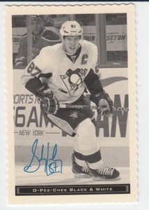 2012/13 O-PEE-CHEE HOCKEY SIDNEY CROSBY BLACK & WHITE SSP CARD # 33