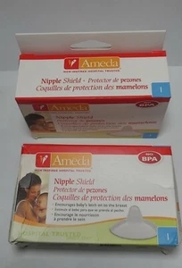 AMEDA NIPPLE MOM INSPIRED SHIELD HOSPITAL TRUSTED 2 SHIELDS BPA FREE - Picture 1 of 3