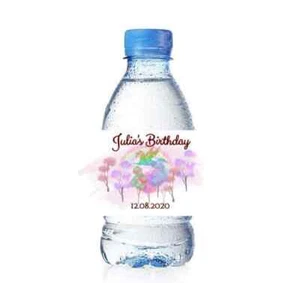 Unicorn Water Bottle Labels, Set of 25 Unicorn Wedding Bottle Labels - Picture 1 of 2