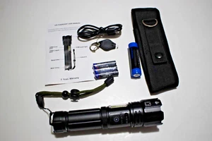 POWER STYLE SKNSL RECHARGEABLE FLASHLIGHT WATERPROOF IN CASE - Picture 1 of 7