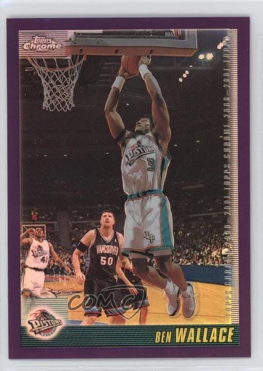2000-01 Topps Chrome Refractor Ben Wallace #138 HOF