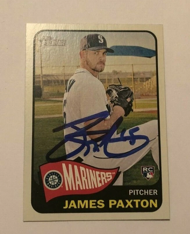 JAMES PAXTON SIGNED 2014 TOPPS HERITAGE ROOKIE CARD AUTO - Image 1 of 1
