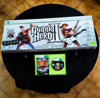 👻 Guitar Hero Red Octane X-Plorer USB + Warriors Of Rock Boîte GH2 Xbox 360 PC - Photo 1/4