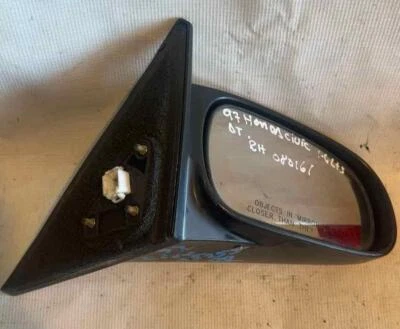 1996-00 TOYOTA CAMRY RH ESPELHO DE PORTA ELÉTRICO PRETO USADO FABRICANTE DE EQUIPAMENTO ORIGINAL - Imagem 1 de 4