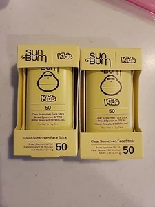 Sun Bum Kids SPF 50 Premium Sunscreen 15g Face Stick Water Resistant(2)exp 10/26 - Picture 1 of 3