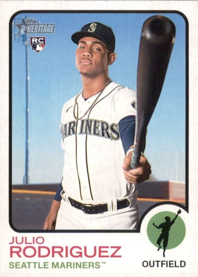 2022 Heritage High Number #700 Julio Rodriguez - Seattle Mariners - Image 1 of 1