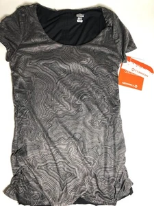 T-shirt allenamento Merrell Select Wick Siena Cinch nuova con etichetta taglia extra small stampa grigia - Foto 1 di 7
