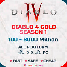 DIABLO 4 GOLD Softcore SEASON 1 🔥 100M-8000M +5%Bonus 🔥 D4 ALL PLATFORM