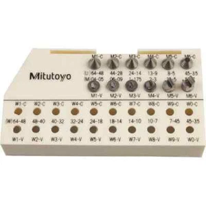 Mitutoyo 126-800 Screw Thread Micrometer Anvil and Spindle Tip Set (6 Pcs) - Picture 1 of 1