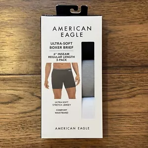 American Eagle Herren AEO 6” Ultra Soft Boxershorts 3er Pack Größe Medium No Fly - Bild 1 von 7