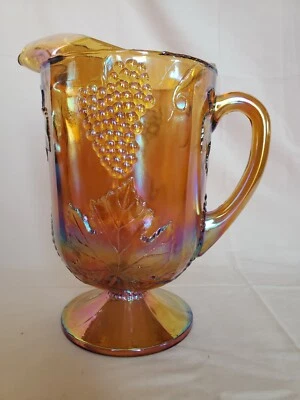 Cosecha Carnaval (Vidrio) Ámbar por Colonia-Jarra, Copas, Compota o Bote Foto 1 de 2