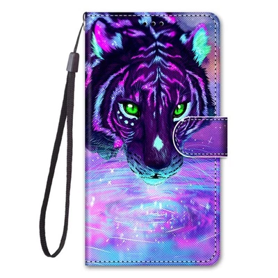 Bling Tiger Wallet Cover Case For Google Pixel Huawei Honor Magic Sony Nokia 1S - Image 1 of 4