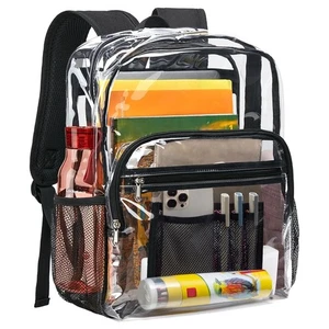 Vorspack Clear Backpack Heavy Duty - Clear Bookbag Large See Through Backpack... - Picture 1 of 6