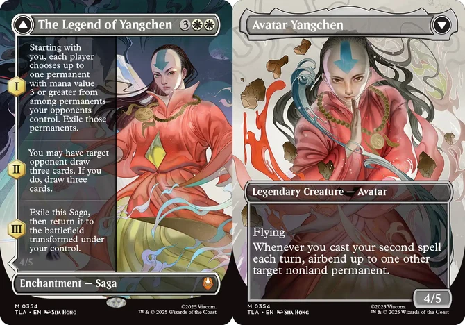 x1 The Legend of Yangchen // Avatar Yangchen - Foil - Borderless M MTG Avatar: T - Image 1 of 1