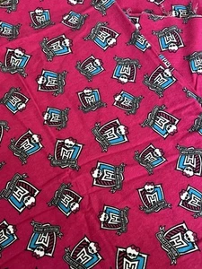 Monster High Fabric 2.5 Yards Flat Fold Cotton Flannel Feel - Picture 1 of 5