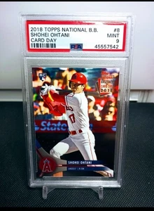 Shohei Ohtani RC 2018 Topps National Baseball Card Day #8 PSA 9 MLB Baseball  - Picture 1 of 3