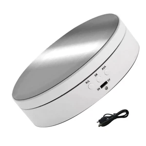 1Pc Rechargable 360° Rotating Display Stand Jewelry Photography Show Holder - Picture 1 of 20