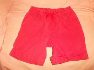 Gymboree Pretty Posies shorts size 5--GUC--bright pink, elastic waist, pockets - Picture 1 of 2